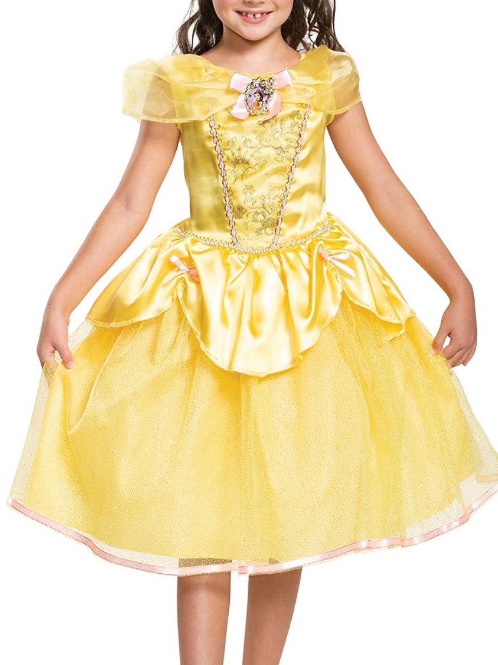 Disney Princess Belle Classic Girls' Costume, Yellow XS (3T-4T)